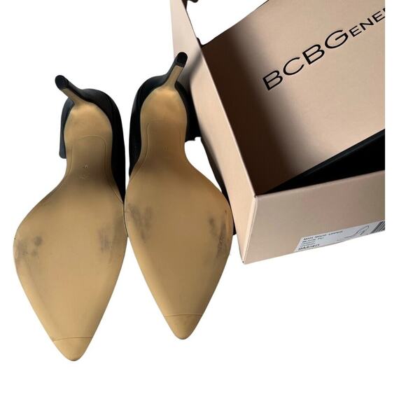 BCBGeneration Shoes Womens Size 9 Black Harnoy D'Orsay Pumps 4" Embellished - Picture 3 of 5